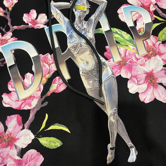 Here’s a Hudson Pullover Hoodie Black Chrome Women design Size XL - Picture 2 of 5